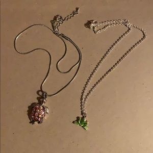 Necklaces: Turtle and Frog